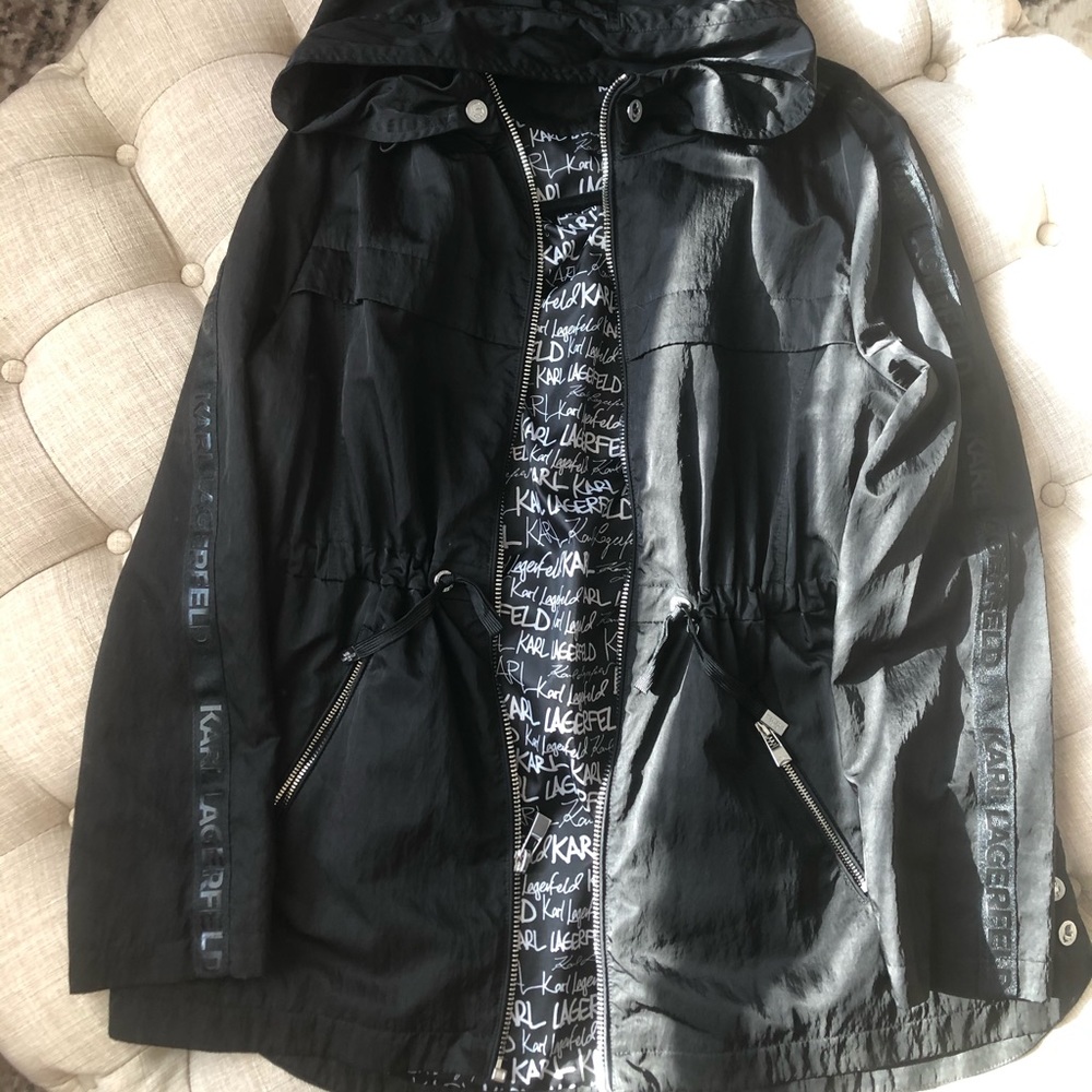Karl Lagerfeld wind jacket with hood